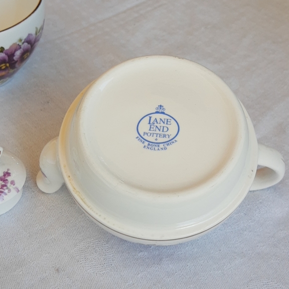 Lane End Pottery Stacking Teapot and Cup, Floral - Picture 5 of 6